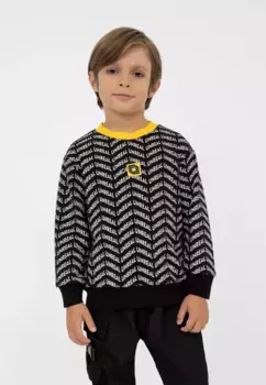 Толстовка Gulliver с удобным круглым вырезом, черный