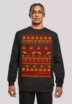 Толстовка GUNS N' ROSES WEIHNACHTEN F4NT4STIC, черный