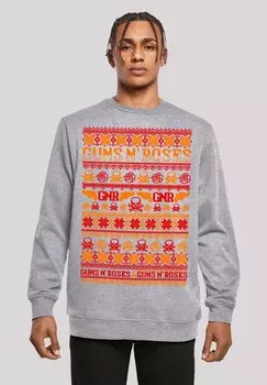 Толстовка GUNS N' ROSES WEIHNACHTEN F4NT4STIC, серый