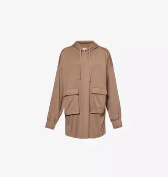 Толстовка Gymshark x leana deeb с двумя карманами-клапанами из эластичной ткани Gymshark, коричневый