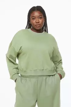 Толстовка H&amp;M+, хаки зеленый