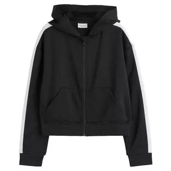 Толстовка H&amp;M Move Hooded Sport, черный/белый