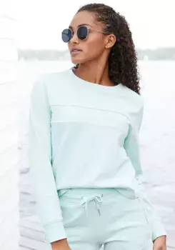 Толстовка H.I.S с окантовкой, костюм для отдыха, мятный