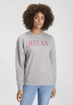 Толстовка H.I.S с принтом на груди, серый