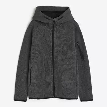 Толстовка H&M Kids DryMove Hooded, темно-серый