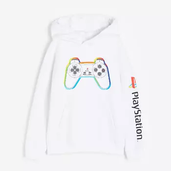 Толстовка H&M Kids Motif PlayStation, белый