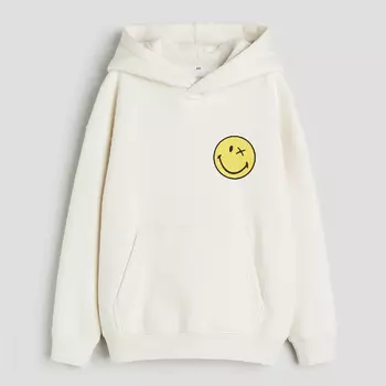 Толстовка H&M Kids Motif SmileyWorld, белый