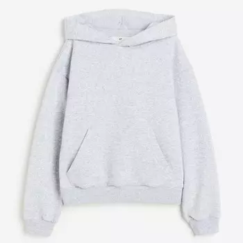 Толстовка H&M Kids Oversized, светло-серый