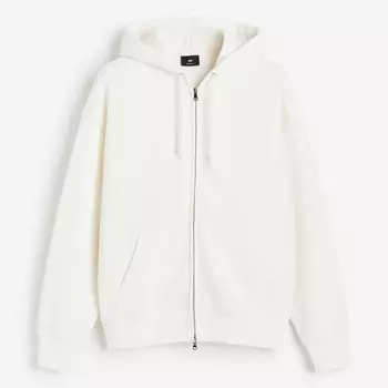 Толстовка H&M Oversized Fit Hooded, белый