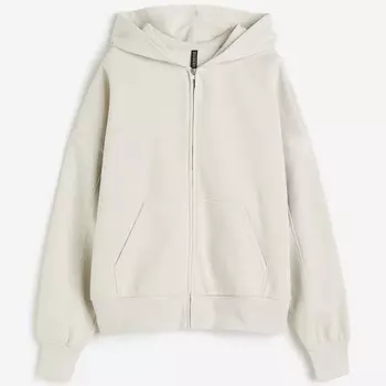Толстовка H&M Oversized Hooded, светло-бежевый