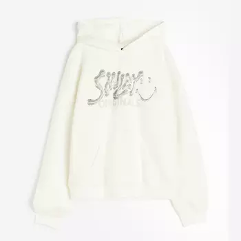 Толстовка H&M Oversized With Motif Smiley Original, кремовый