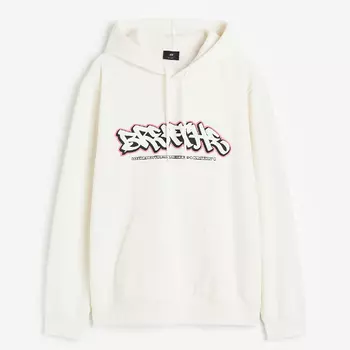 Толстовка H&M Regular Fit Breathe, кремовый