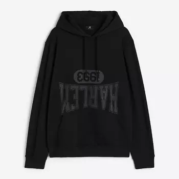 Толстовка H&M Regular Fit Harlem, черный