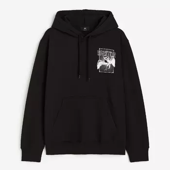Толстовка H&M Regular Fit Led Zeppelin, черный