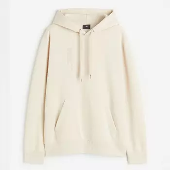 Толстовка H&M Regular Fit Printed, светло-бежевый
