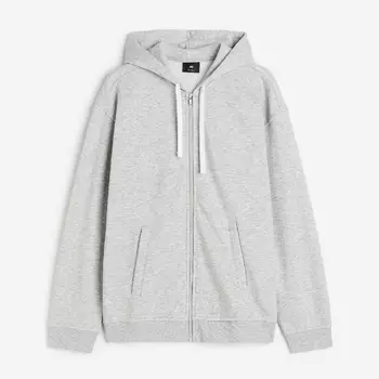 Толстовка H&M Relaxed Fit, серый