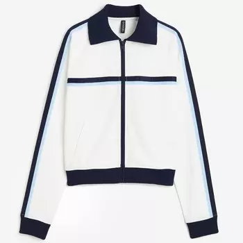 Толстовка H&M Track, белый/синий