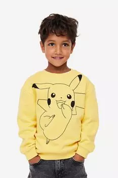 Толстовка H&M x Pokmon Printed, желтый