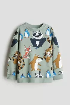 Толстовка H&M, зеленый