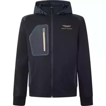Толстовка Hackett Amr Travel full zip, синий