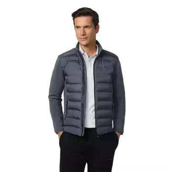 Толстовка Hackett Light Wt Hybrid full zip, серый