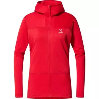 Толстовка Haglfs Roc Flash Mid full zip, красный