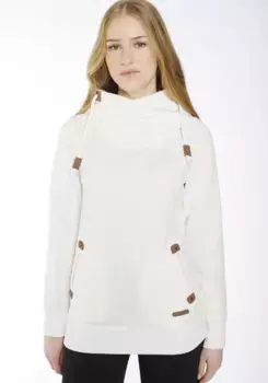Толстовка HaILY’S с капюшоном "LS P HD Ja44nette", с узором "косы", кремовый