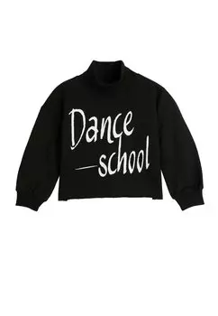 Толстовка Half Turtleneck Printed Koton, черный