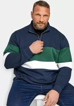 Толстовка HALF ZIP BadRhino, цвет mid navy