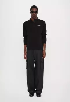 Толстовка HALF ZIP LONG SLEEVE UNISEX Han Kjbenhavn, черный