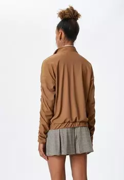 Толстовка HALF ZIPPER KANGAROO POCKET SHIRRED HIGH NECK Koton, бежевый