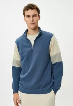 Толстовка HALF ZIPPER NECK Koton, цвет blue