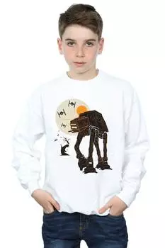 Толстовка Хэллоуин AT AT Star Wars, белый