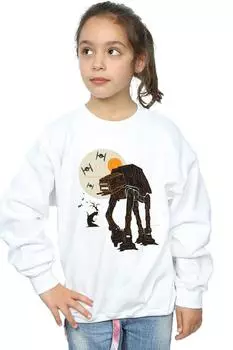 Толстовка Хэллоуин AT AT Star Wars, белый