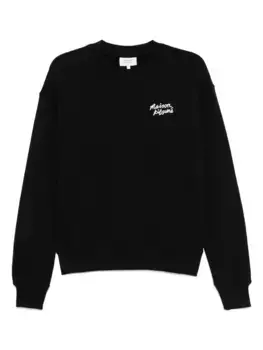 Толстовка Handwriting Comfort Maison Kitsun, черный