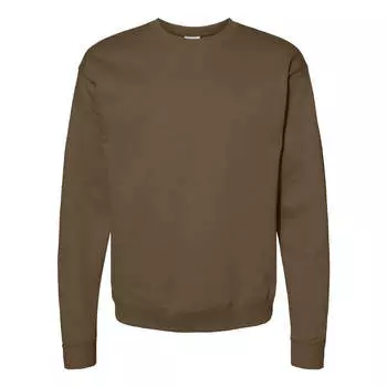 Толстовка Hanes Ecosmart с круглым вырезом, цвет army brown
