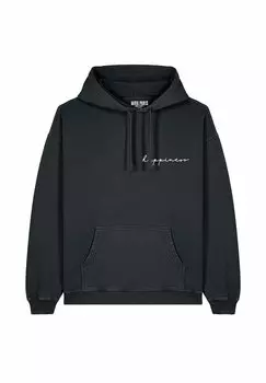 Толстовка HAPPINESS EMBROIDERY UNISEX VINTAGE - Hoodie Mira Paris, цвет Black Denim