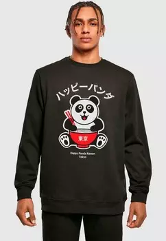 Толстовка HAPPY PANDA CREWNECK Merchcode, черный