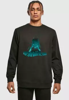 Толстовка HARRY POTTER HOGWARTS SILHOUETTE CREWNECK ABSOLUTE CULT, черный