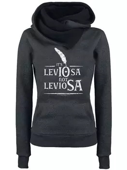 Толстовка Harry Potter Schalkragenpullover Harry Potter Leviosa, серый черный
