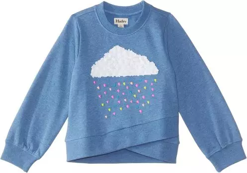 Толстовка Hatley Heart Cloud Crossover Pullover, синий