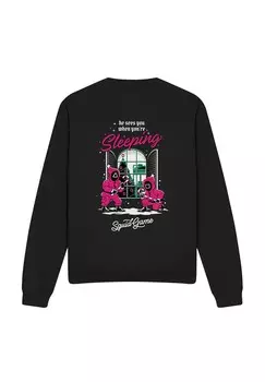 Толстовка HE SEES YOU WHEN YOU RE SLEEPING PRINT Cotton Soul, черный