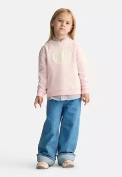 Толстовка Heart Graphic Crew Neck GANT, цвет crystal pink