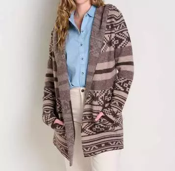 Толстовка Heartfelt в каштановом цвете Fair Isle TOAD&CO, цвет chestnut fair isle