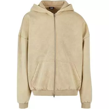 Толстовка Heavy Sand Washed 90s Zip Hoody Urban Classics, цвет Schwarz