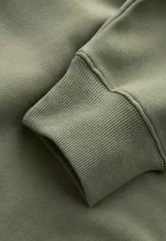 Толстовка HEAVYWEIGHT BRUSHED LONGLINE CREW NECK Next, зеленый
