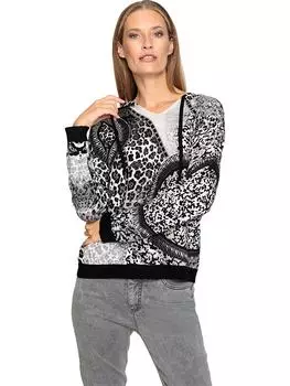 Толстовка Heine, черный/белый