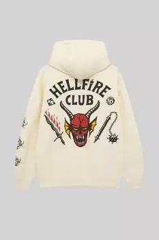 Толстовка Hellfire Club с графическим принтом «Очень странные дела» PULL&amp;BEAR