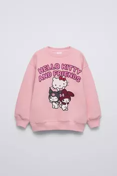 Толстовка hello kitty и друзья sanrio ZARA, розовый