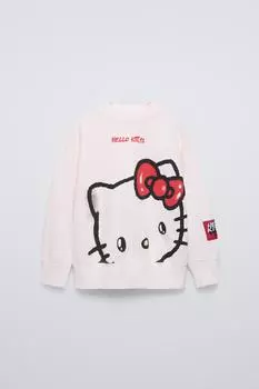 Толстовка hello kitty ZARA, розовый